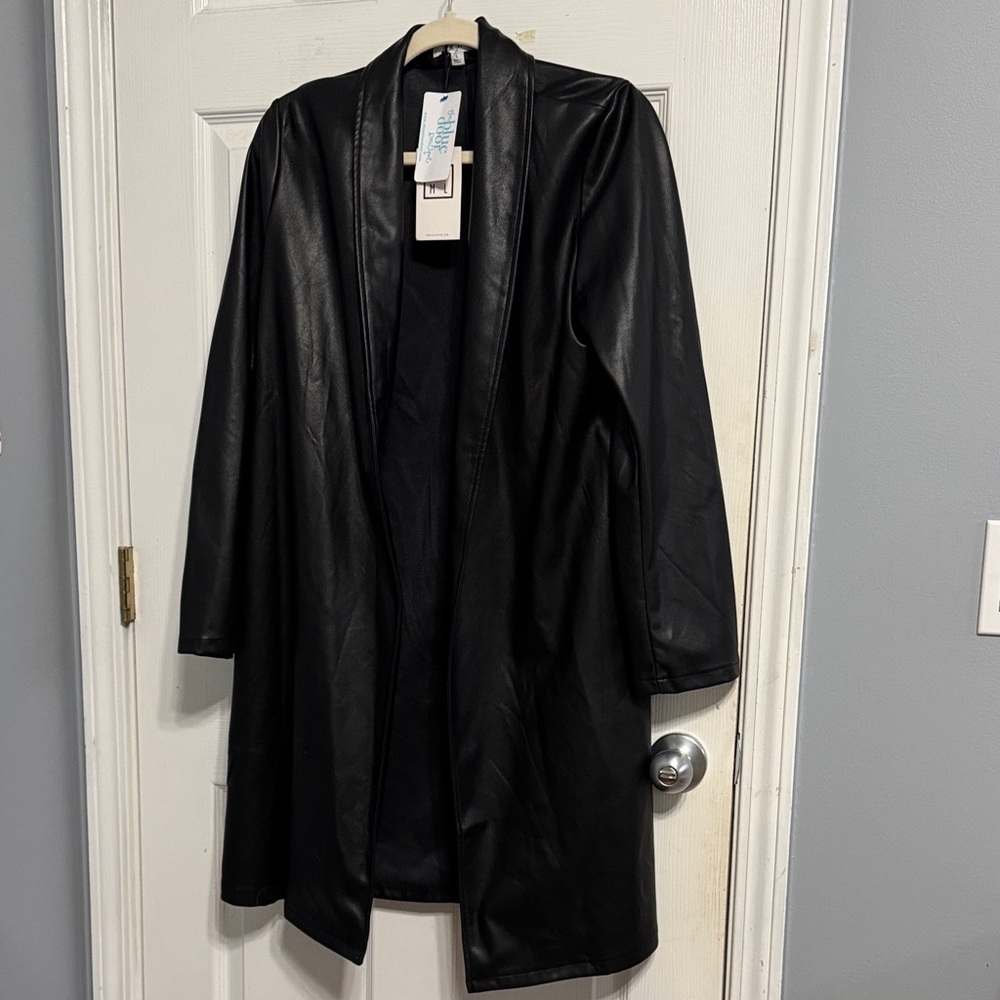 Anthropologie THML Black Leather Jacket